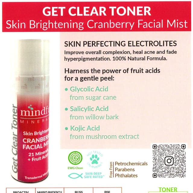 MM Get Clear Toner at Essential Salt Spa in Minnetonka, MN
